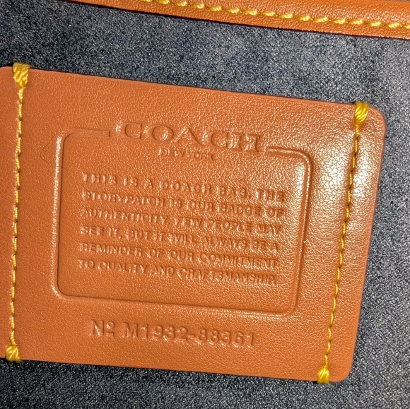 Coach Emery 1941 Crossbody Pacific Blue Large Size - Picture 11 of 16